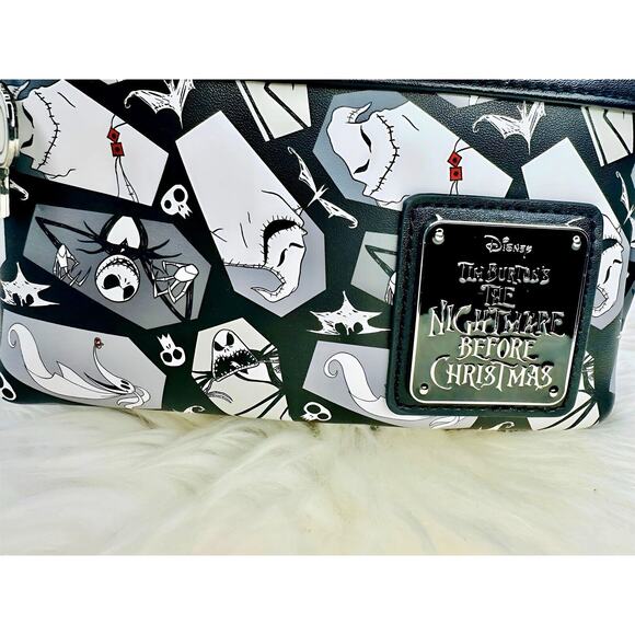 *NEW EXCLUSIVE* Loungefly Nightmare Before Christmas Coffin AOP Mini Backpack - Picture 8 of 10